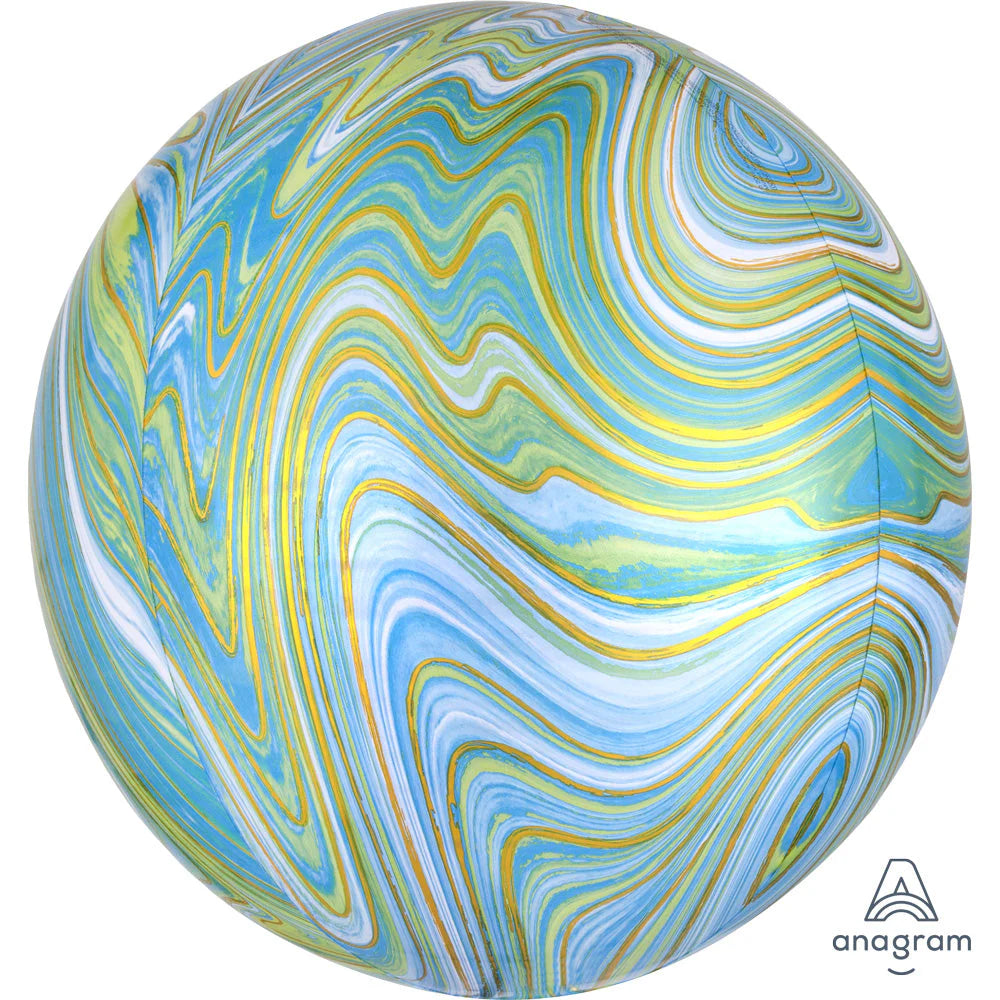 Anagram 16" Blue Green Marblez Orbz